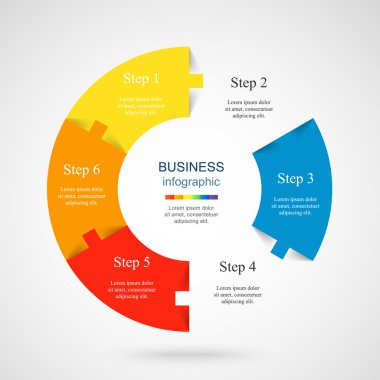 Vektör bilgi şablonu