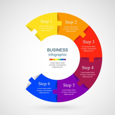 Vektör bilgi şablonu