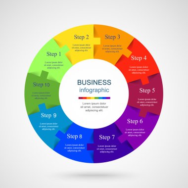 Vektör bilgi şablonu