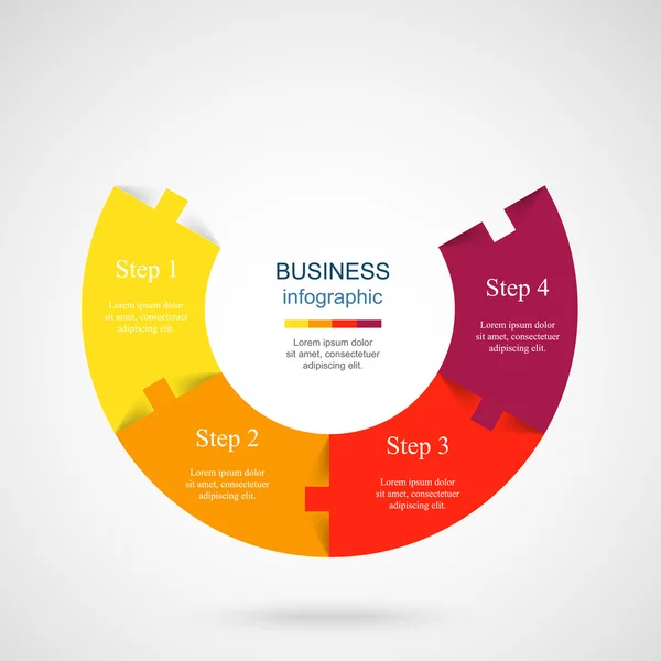 Vector infographic template — Stock Vector