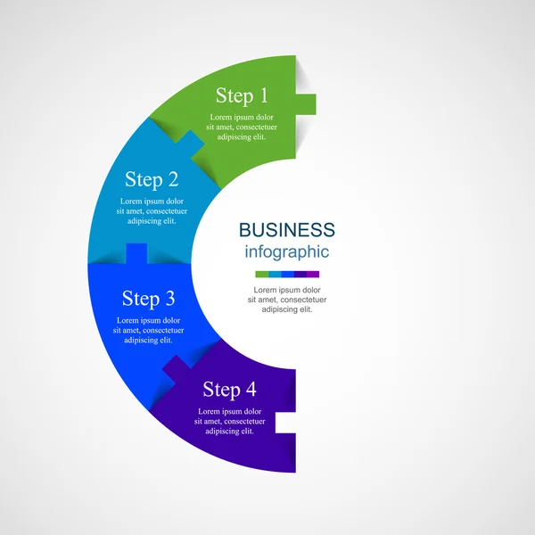 Vektorns infografiska mall — Stock vektor