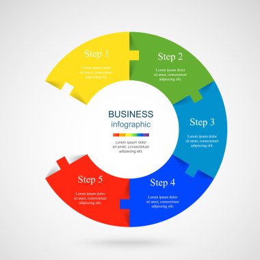 Vektör bilgi şablonu