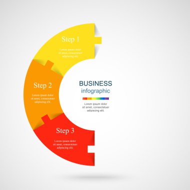 Vektör bilgi şablonu