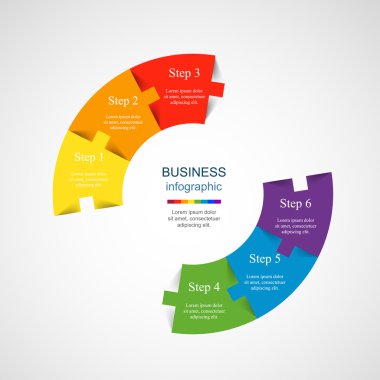 Vektör bilgi şablonu