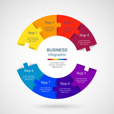 Vektör bilgi şablonu