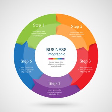 vektör bilgi grafikleri şablonu