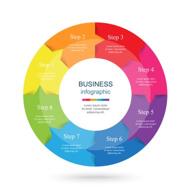 vektör bilgi grafikleri şablonu