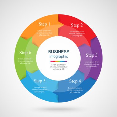 vektör bilgi grafikleri şablonu