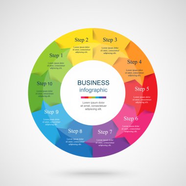 vektör bilgi grafikleri şablonu