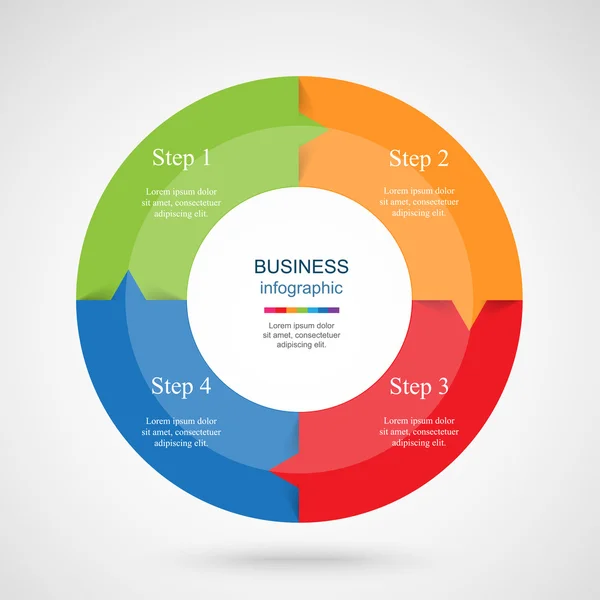 Modèle d'infographie vectorielle — Image vectorielle