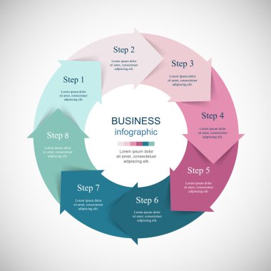 vektör bilgi grafikleri şablonu