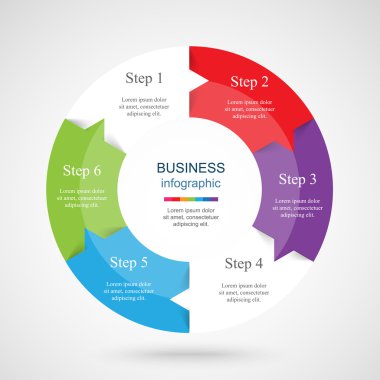 Vektör bilgi şablonu