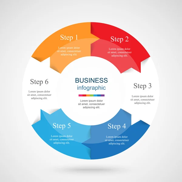 Modèle d'infographie vectorielle — Image vectorielle