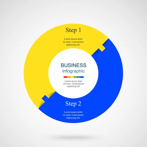 Modelo de infográfico vetorial — Vetor de Stock