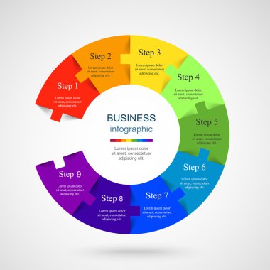 Vektör bilgi şablonu