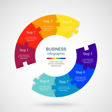 Vektör bilgi şablonu