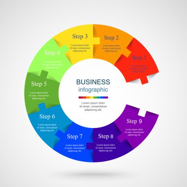 Vektör bilgi şablonu