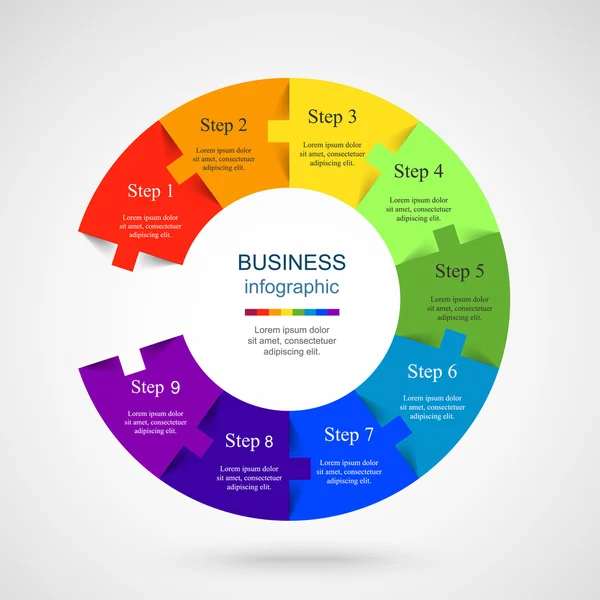 Vektorns infografiska mall — Stock vektor