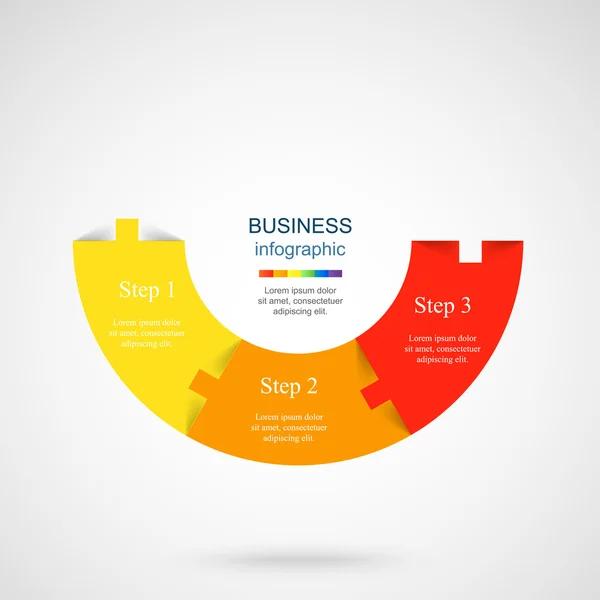 Modèle d'infographie vectorielle — Image vectorielle