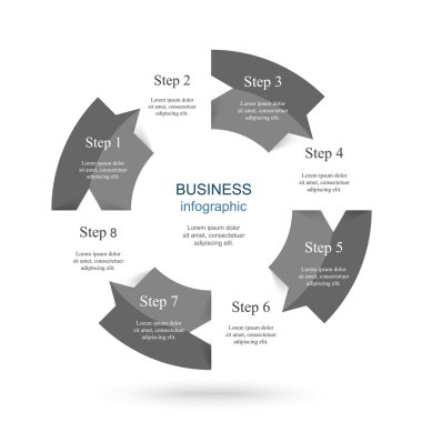 Vektör bilgi şablonu