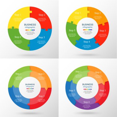 Infographic şablonları iş topluluğu