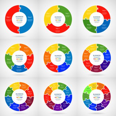 Infographic şablonları iş topluluğu