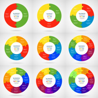 Infographic şablonları iş topluluğu