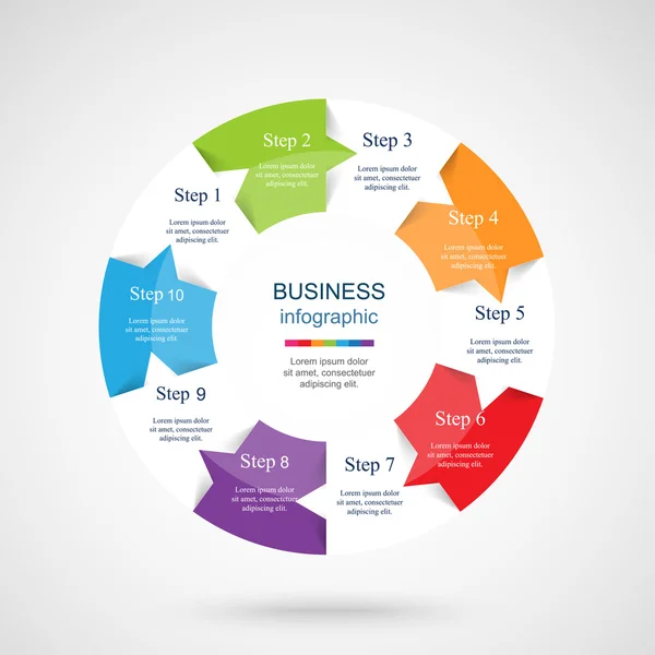 Wzór infograficzny wektora — Wektor stockowy