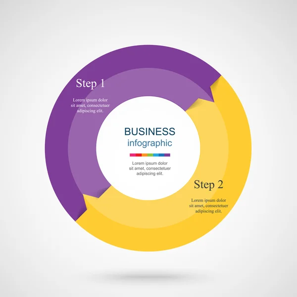 Modelo de infográfico vetorial — Vetor de Stock