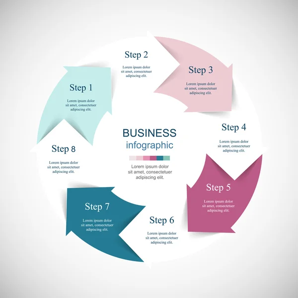 Vector infographic template — Stock Vector