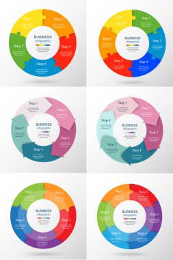 Infographic şablonları iş topluluğu