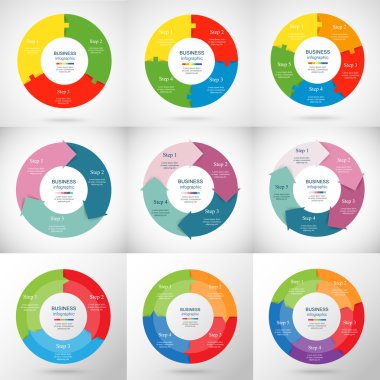 Infographic şablonları iş topluluğu