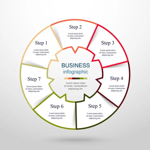 Vector infographic template — Stock Vector