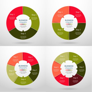 Infographic şablonları iş topluluğu