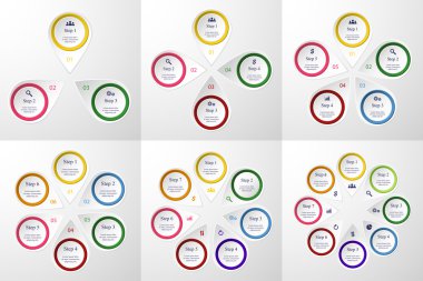 Infographic şablonları iş topluluğu