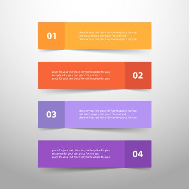 vektör satırları okları Infographic. 