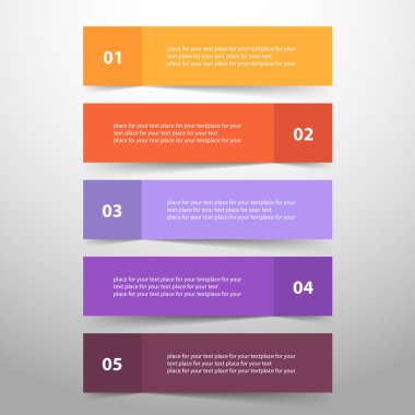 vektör satırları okları Infographic. 