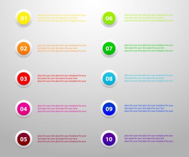 Zaman çizelgesi vektör şablonu