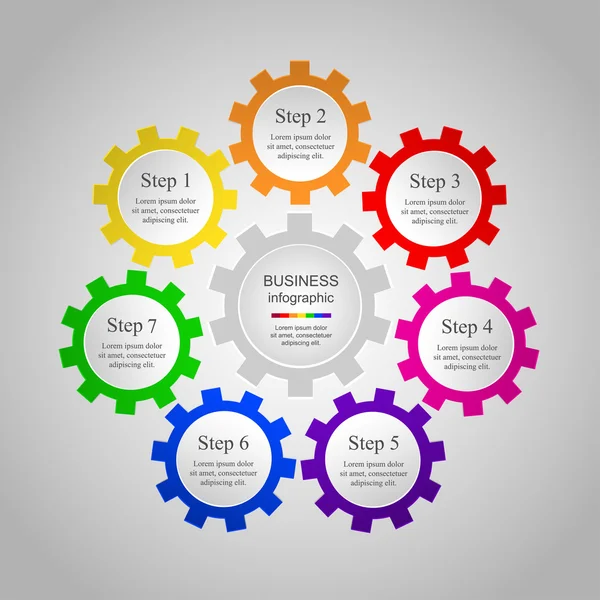 Modèle d'infographie vectorielle — Image vectorielle