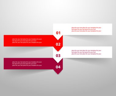 vektör satırları okları Infographic. 