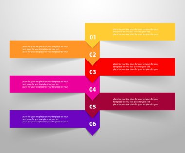 vektör satırları okları Infographic. 