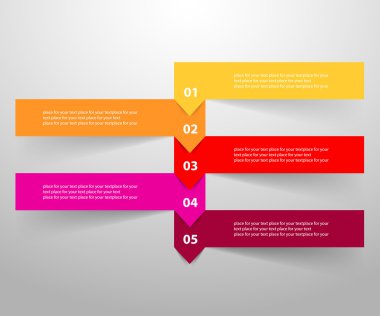 vektör satırları okları Infographic. 