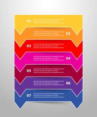 vektör satırları okları Infographic. 