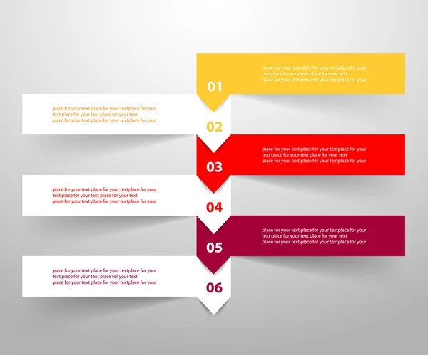 Linee vettoriali frecce infografiche . — Vettoriale Stock