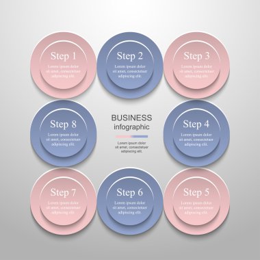 Vektör bilgi şablonu