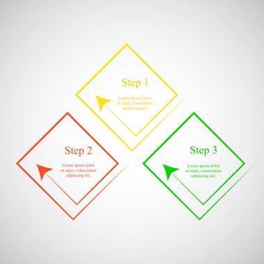 vektör satırları okları Infographic. 