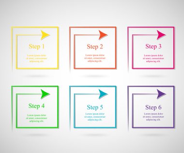 vektör satırları okları Infographic. 