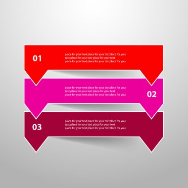 vektör satırları okları Infographic. 