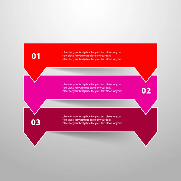 Φορέα infographic βέλη γραμμές. — Διανυσματικό Αρχείο