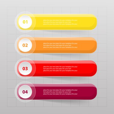 vektör satırları okları Infographic. 